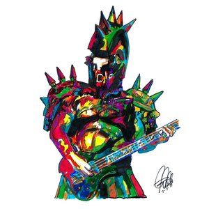 Beefcake the Mighty GWAR Bass Rock Poster 18x24